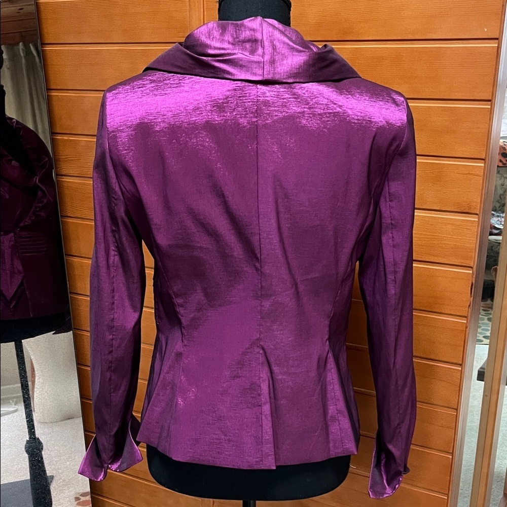 Nipon Boutique Shimmering Purple Jacket - Picture 5 of 11